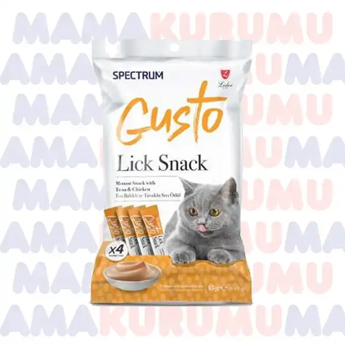 Spectrum Gusto Kedi Krem Ödül (4'lü) Somon Balıklı
